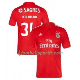 Tenue Benfica Lisbonne Andre Almeida 34 Domicile 2018-2019 Maillot de Foot